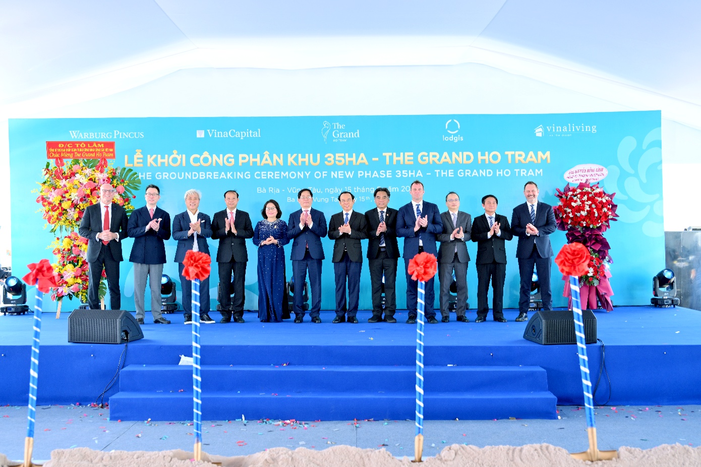 Hình ảnh tại sự kiện lễ khởi công phân khu 35ha The Grand Ho Tram - Ảnh: THE GRAND HO TRAM