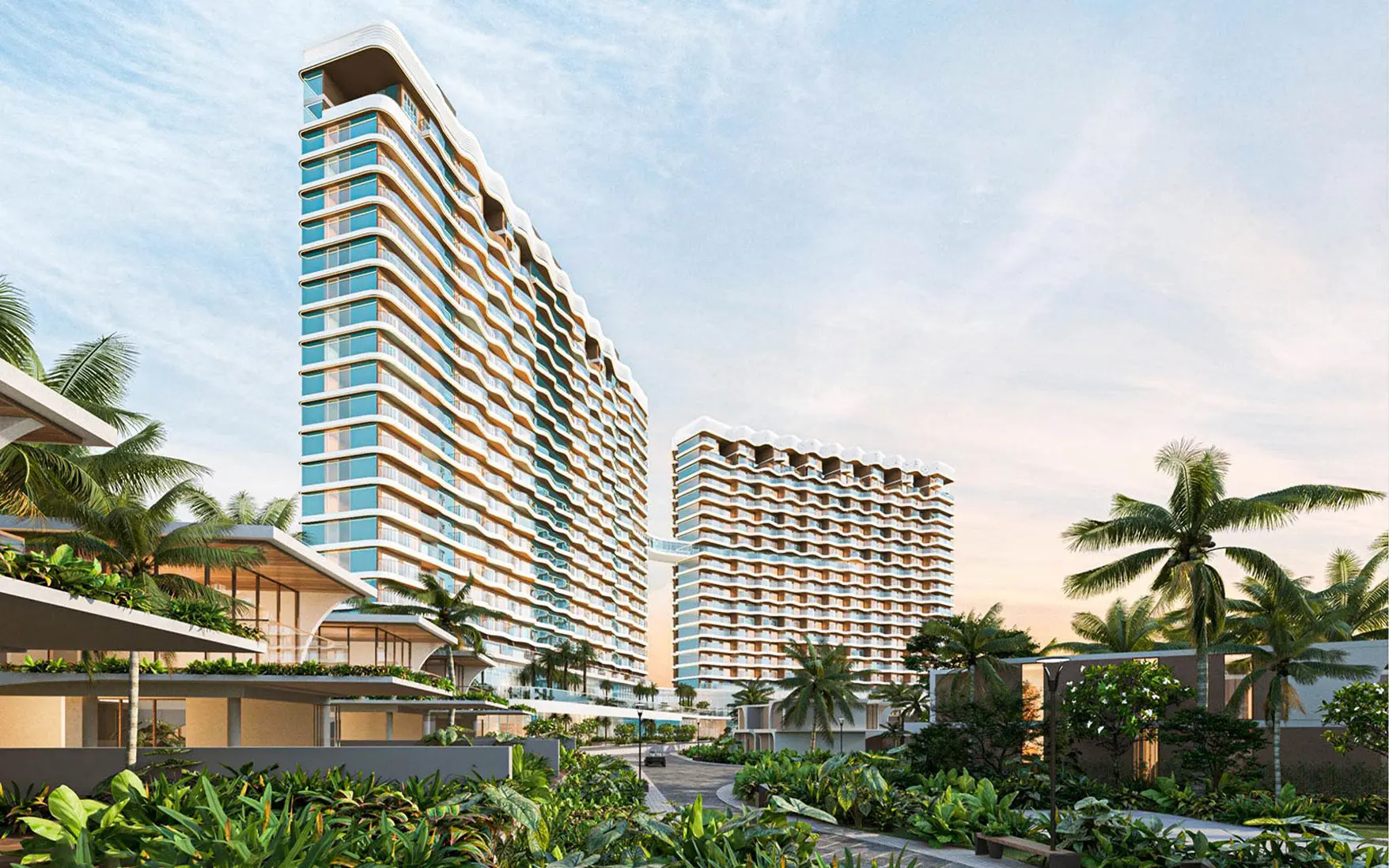 Phối cảnh Beachview towner tại Maia Resort Hồ Tràm